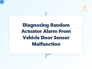 Diagnosing Random Actuator Alarms From Door Sensor Faults